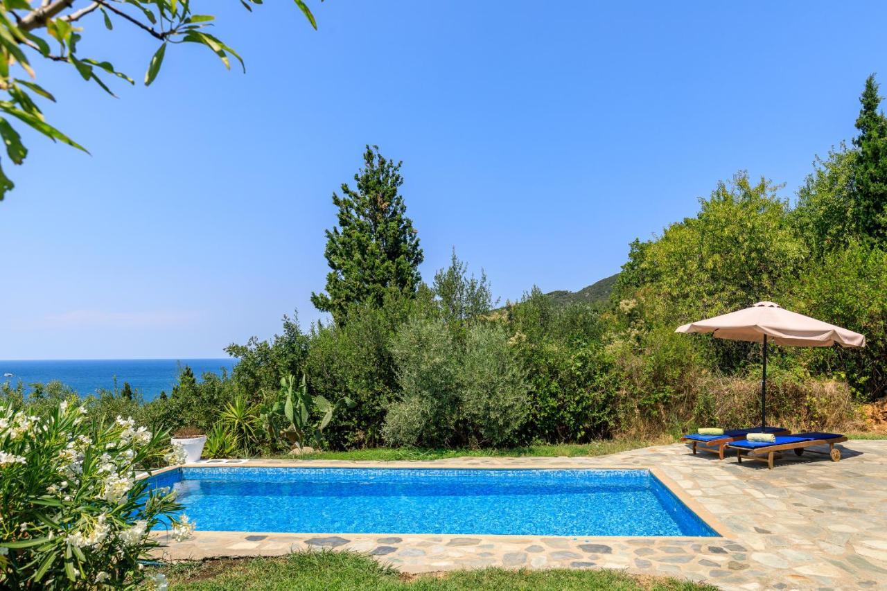 Villa Rodia With Swimming Pool On Skopelos Island Kültér fotó