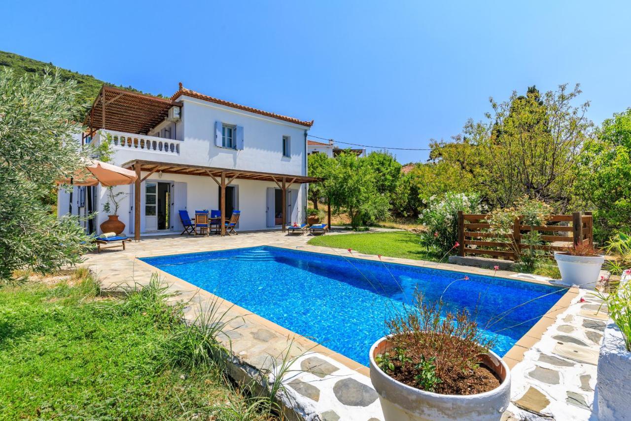 Villa Rodia With Swimming Pool On Skopelos Island Kültér fotó